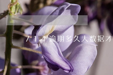 714逾期多久大数据才能恢复 714逾期多久大数据才能恢复