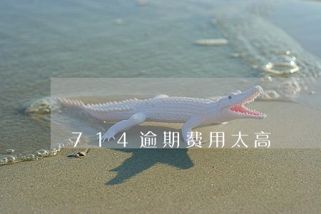 714逾期费用太高