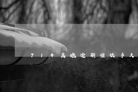 714高炮逾期催收多久 714高炮逾期催收多久