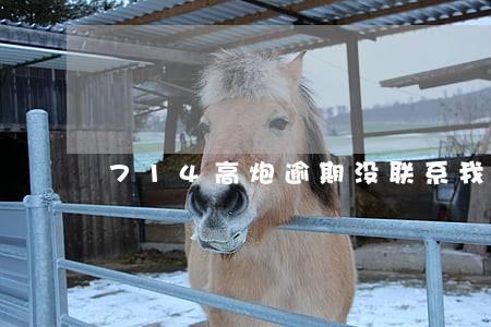 714高炮逾期没联系我 714高炮逾期没联系我