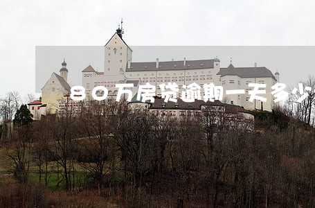 80万房贷逾期一天多少滞纳金 80万房贷逾期一天多少滞纳金