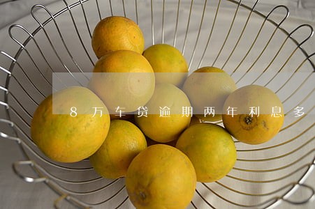 8万车贷逾期两年利息多少 8万车贷逾期两年利息多少
