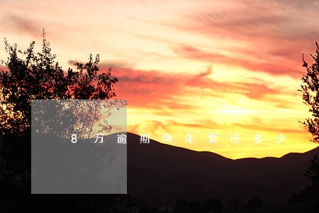 8万逾期两年要还多少 8万逾期两年要还多少