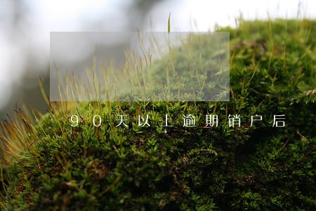 90天以上逾期销户后 90天以上逾期销户后
