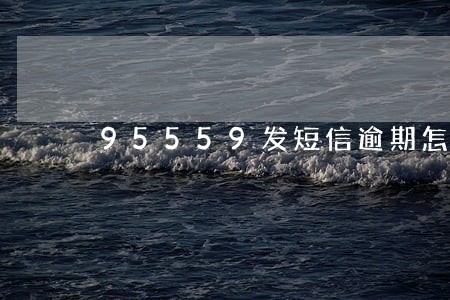 95559发短信逾期怎么回事 95559发短信逾期怎么回事