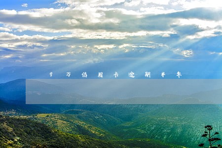 9万信用卡逾期半年 9万信用卡逾期半年