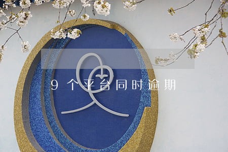9个平台同时逾期 9个平台同时逾期