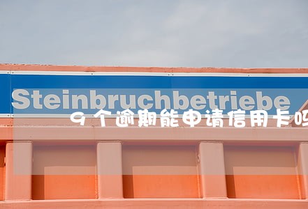 9个逾期能申请信用卡吗