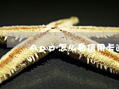 App怎么看信用卡逾期 App怎么看信用卡逾期