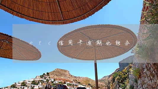 etc信用卡逾期也能办