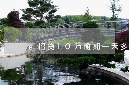 e招贷10万逾期一天多少滞纳金 e招贷10万逾期一天多少滞纳金