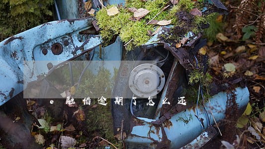e融借逾期了怎么还 e融借逾期了怎么还