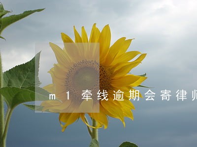 m1牵线逾期会寄律师函吗