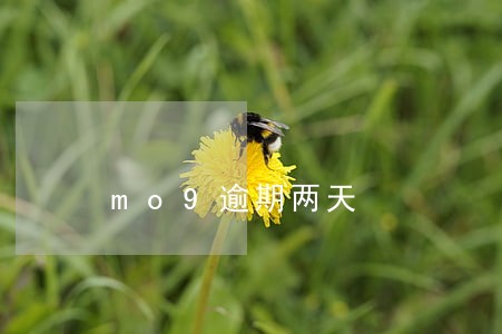 mo9逾期两天 mo9逾期两天