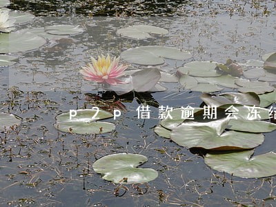 p2p借款逾期会冻结吗 p2p借款逾期会冻结吗