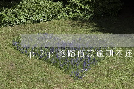 p2p跑路借款逾期不还款