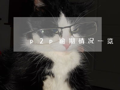 p2p逾期情况一览 p2p逾期情况一览