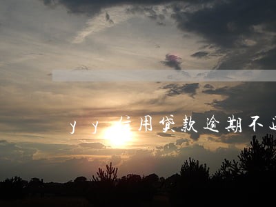 yy信用贷款逾期不还 yy信用贷款逾期不还