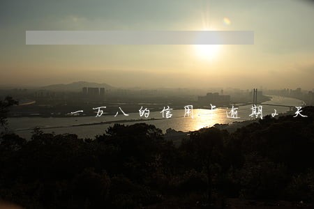 一万八的信用卡逾期2天 一万八的信用卡逾期2天