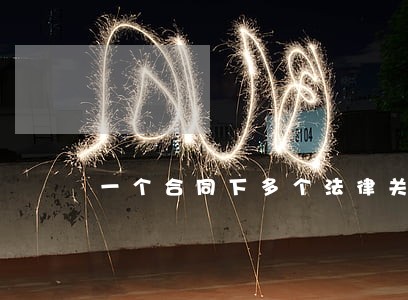 一个合同下多个法律关系