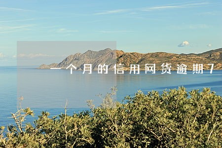 一个月的信用网货逾期7天 一个月的信用网货逾期7天