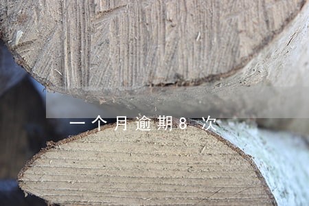 一个月逾期8次