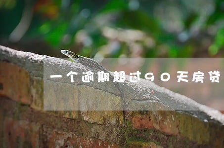 一个逾期超过90天房贷