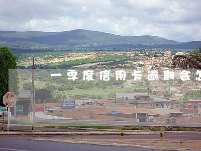 一季度信用卡逾期会怎样 一季度信用卡逾期会怎样