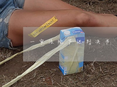一审法院下达判决书