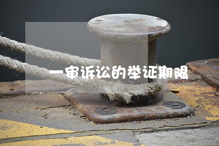 一审诉讼的举证期限 一审诉讼的举证期限