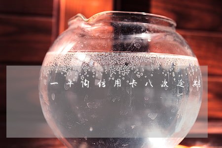 一年内信用卡八次逾期 一年内信用卡八次逾期