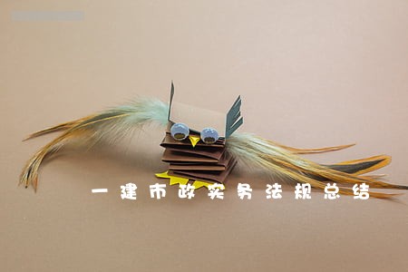 一建市政实务法规总结 一建市政实务法规总结