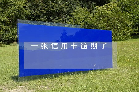 一张信用卡逾期了 一张信用卡逾期了