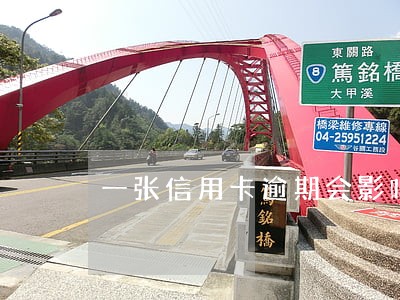 一张信用卡逾期会影响其它的吗