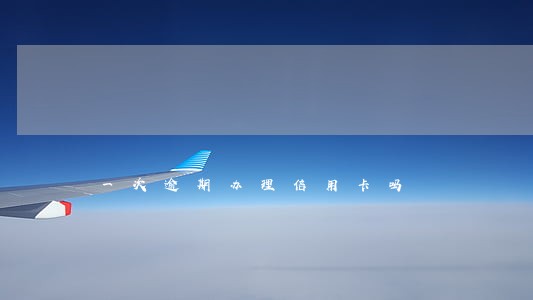 一次逾期办理信用卡吗