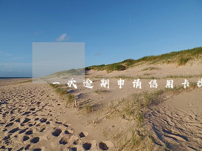 一次逾期申请信用卡提额
