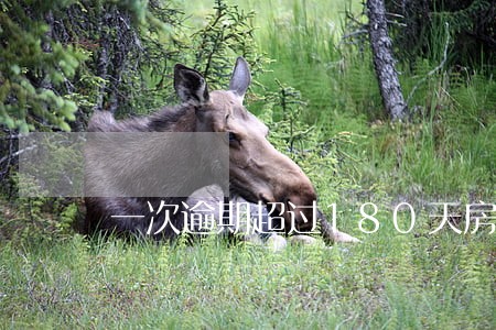 一次逾期超过180天房贷 一次逾期超过180天房贷