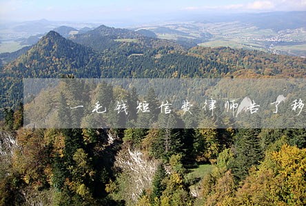 一毛钱短信费律师告了移动通信 一毛钱短信费律师告了移动通信
