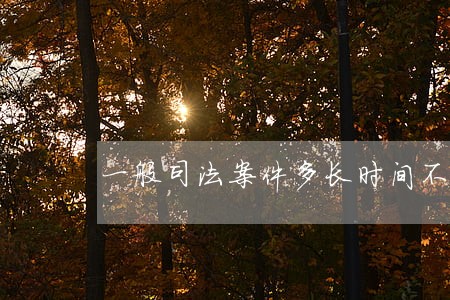 一般司法案件多长时间不处理过期