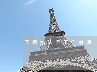 丁香路法院工作时间