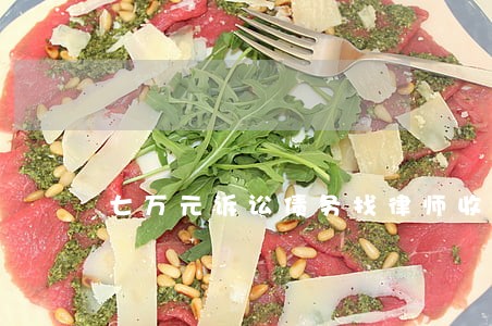 七万元诉讼债务找律师收多少费用 七万元诉讼债务找律师收多少费用