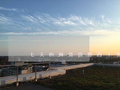 七天的网贷逾期四十多家