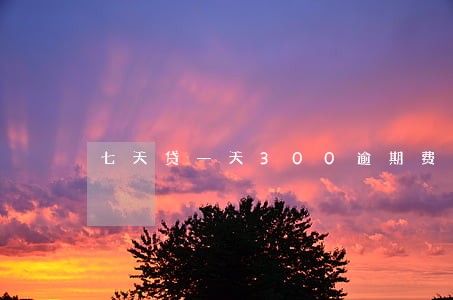 七天贷一天300逾期费用 七天贷一天300逾期费用