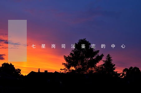 七星岗司法鉴定的中心
