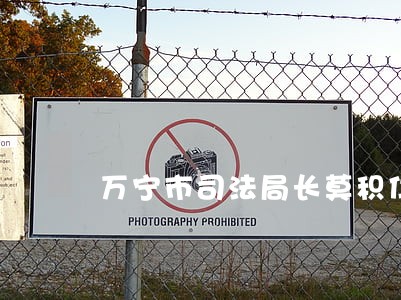 万宁市司法局长莫积仁