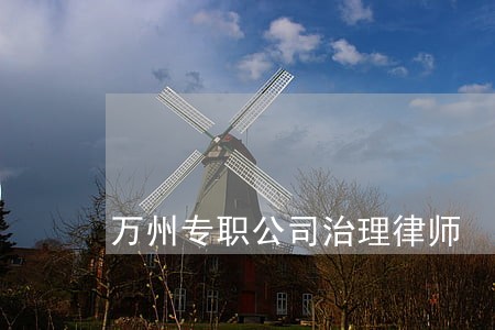 万州专职公司治理律师