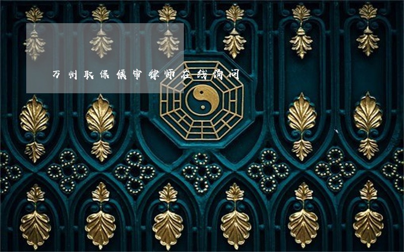 万州取保候审律师在线询问