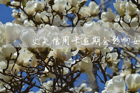 丈夫信用卡逾期会影响女方么 丈夫信用卡逾期会影响女方么