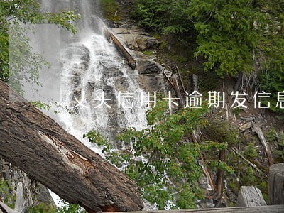 丈夫信用卡逾期发信息给我 丈夫信用卡逾期发信息给我