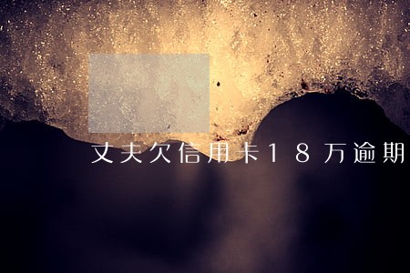 丈夫欠信用卡18万逾期没还 丈夫欠信用卡18万逾期没还